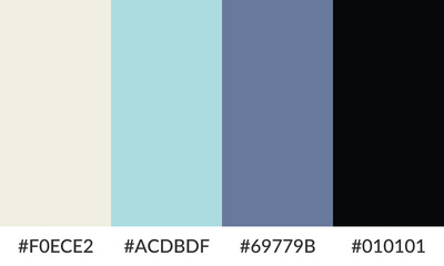 Abstract color palette banner versatile collection of shade and swatch