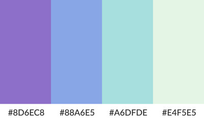 Abstract color palette banner versatile collection of shade and swatch
