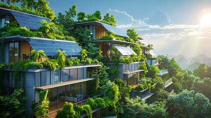 Stunning modern eco-resort blends architecture and lush nature for sustainable luxury living