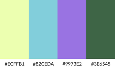 Abstract color palette banner versatile collection of shade and swatch