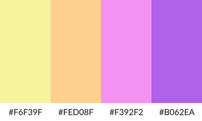 Abstract color palette banner versatile collection of shade and swatch