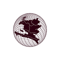 Isolated Haiti map symbol icon vector illustration design