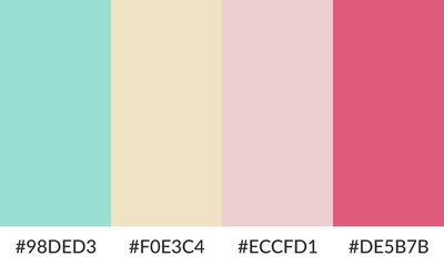Abstract color palette banner versatile collection of shade and swatch