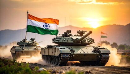 Indian Tanks Sunset