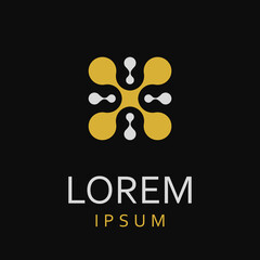 Geometric abstract logos, Abstract logos collection, logo design, illustration