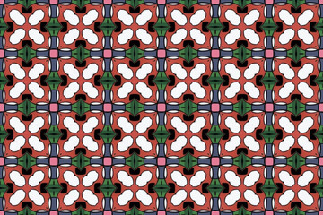 Seamless Shape Design Symmetric Wallpaper Luxury Textile Digital Endless Geometric Visual Graphic Background Decoration Interior Cloth Template Fashion Fabric Art Texture Perspective Tile Pattern.