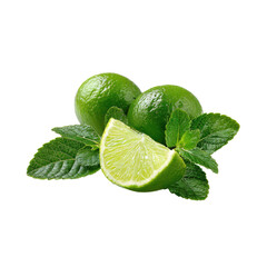 Fresh limes and mint