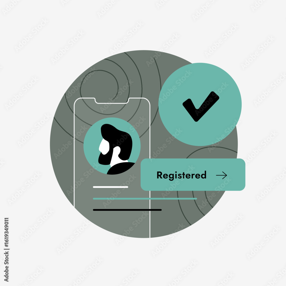Aufkleber mobile app registration with secure user account setup simplifies sign up and authentication. mobile
