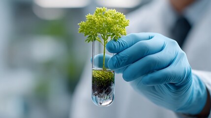 Graduation Concept with Plant in Tub