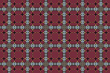 Seamless Shape Design Symmetric Wallpaper Luxury Textile Digital Endless Geometric Visual Graphic Background Decoration Interior Cloth Template Fashion Fabric Art Texture Perspective Tile Pattern.