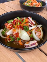 fried shrimp with vegetables