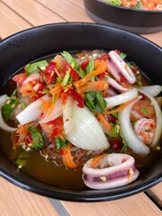 fried shrimp with vegetables