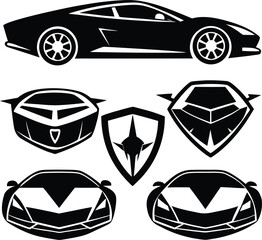 set of car icons
