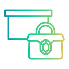 Fototapeta premium accessories Line Gradient Icon