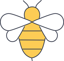 bee and honey vector