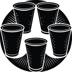 glass vector silhouette Art & Illustration