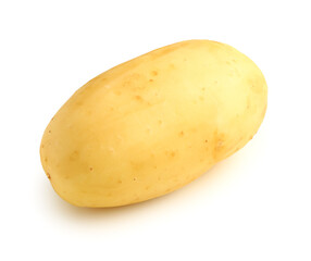 Raw potato isolated on white background