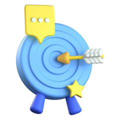 Company mission statement 3D Icon colorful style