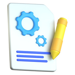 Prototype sketch 3D Icon colorful style