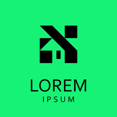 Geometric abstract logos design, illustration