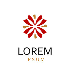 Geometric abstract logos design, illustration