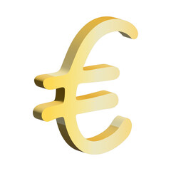 Fototapeta premium 3d euro currency symbol. Single element for design