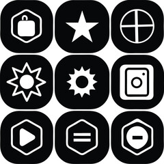 set of icons for web