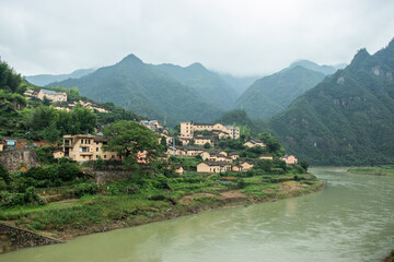 Ancient Countryside Village Beside River At Green Mountain Health Retreat