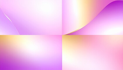 Fototapeta premium Elegant gradient backgrounds such as pink-white, gold-purple