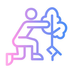 conservation Line Gradient Icon