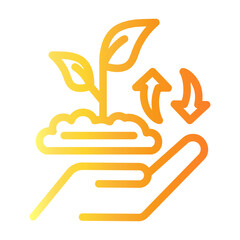 Fototapeta premium conservation Line Gradient Icon