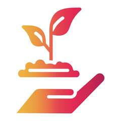 Fototapeta premium conservation Gradient icon