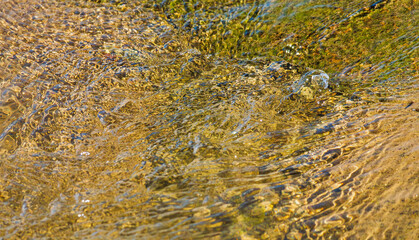 夏の川　川の流れ水面の表情81