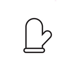 Oven mitts logo template