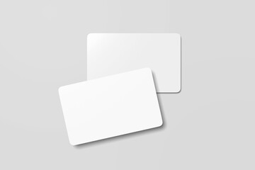 Fototapeta premium blank business card on white background