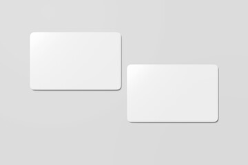 A simple business card mockup ideal for showcasing minimalist brand logos.