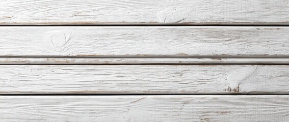 Naklejka premium Close-up of horizontal white wooden planks