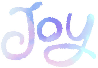 hand drawn alphabet of joy