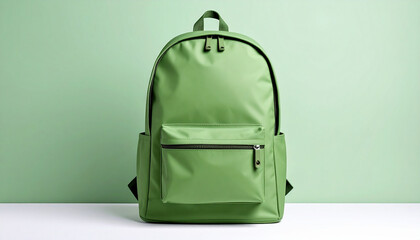 green school bag