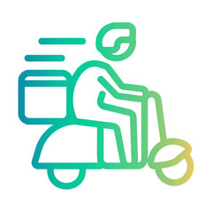 courier Line Gradient Icon