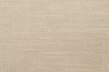 Brown linen fabric texture background, seamless pattern of natural textile.