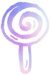 hand drawn cute pastel candy