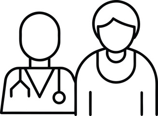 vector illustration of a doctor