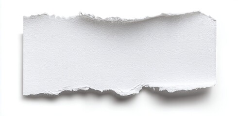 Naklejka premium Ripped rectangular piece of white paper
