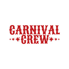 Carnival Crew Tent Graphic Emblem Design