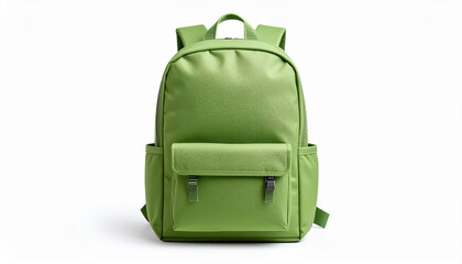 green bag isolated on white