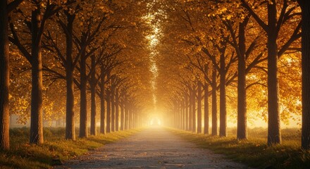 Golden Autumn Path