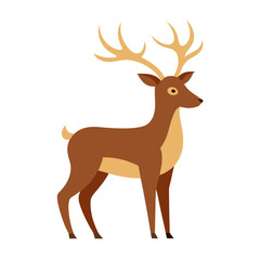 Obraz premium deer silhouette vector