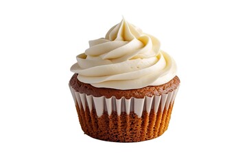 chocolate cupcake on transparent  background