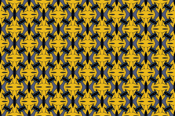 Seamless Textile Visual Geometric Art Fashion Endless Tile Wallpaper Graphic Texture Cloth Digital Symmetric Decoration Perspective Interior Design Shape Fabric Luxury Background Template Pattern.